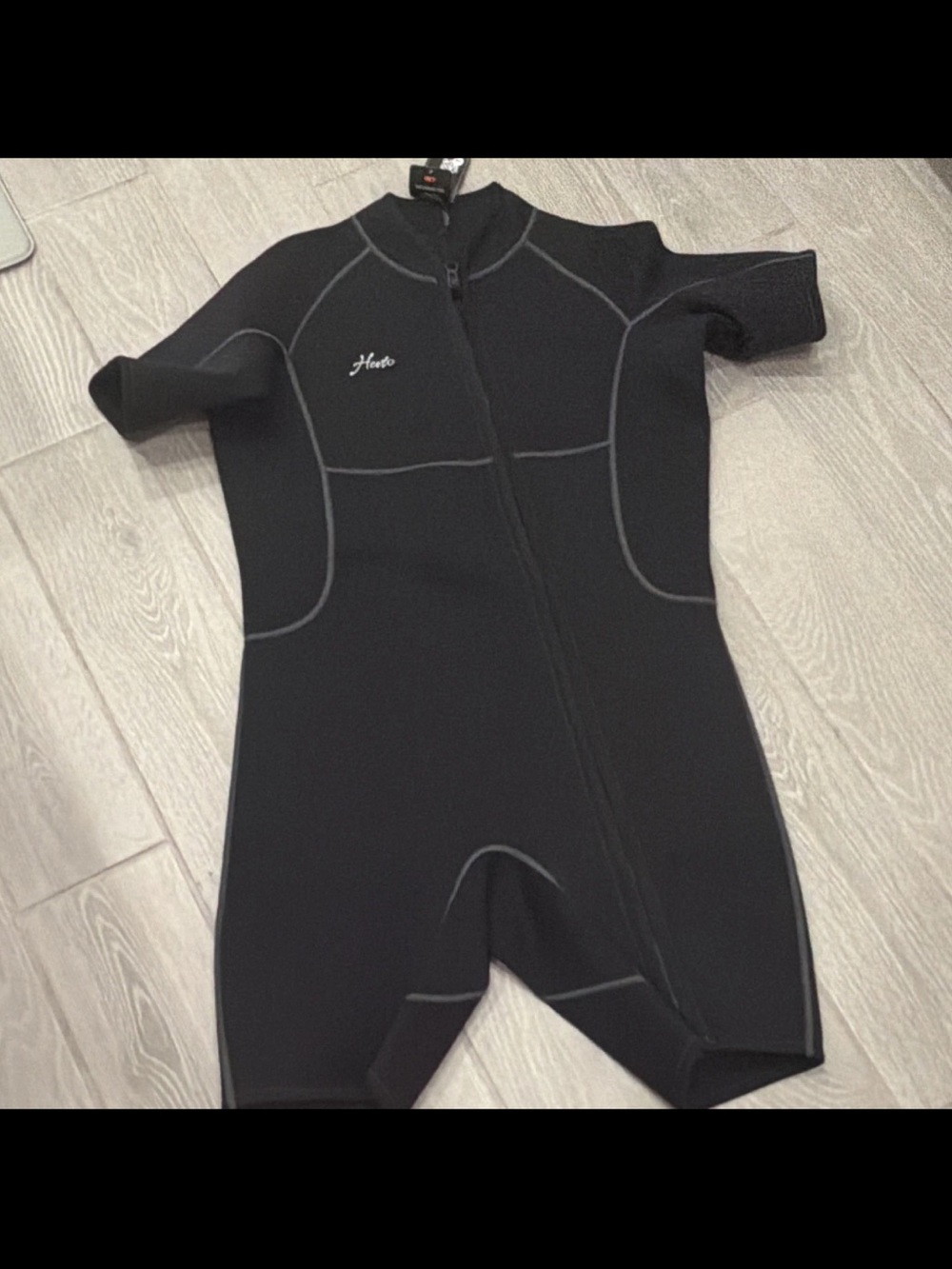 Hevto Shorty Wetsuit Men 2mm Neoprene Front Zip for Surfing XXL